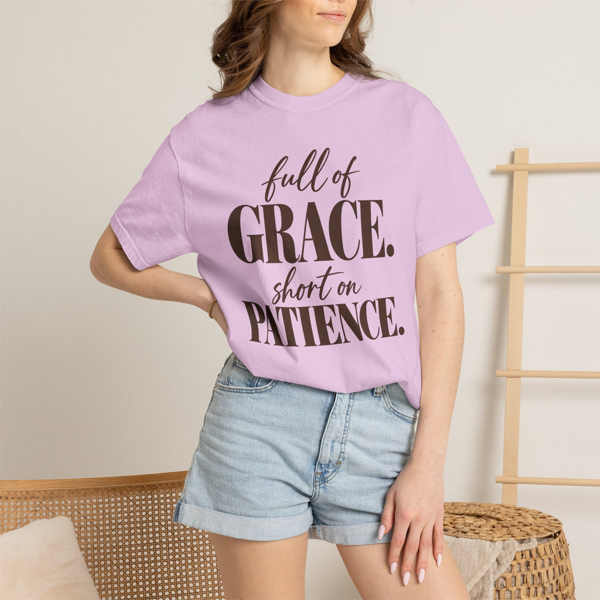 Full of grace short on patience T-shirt
