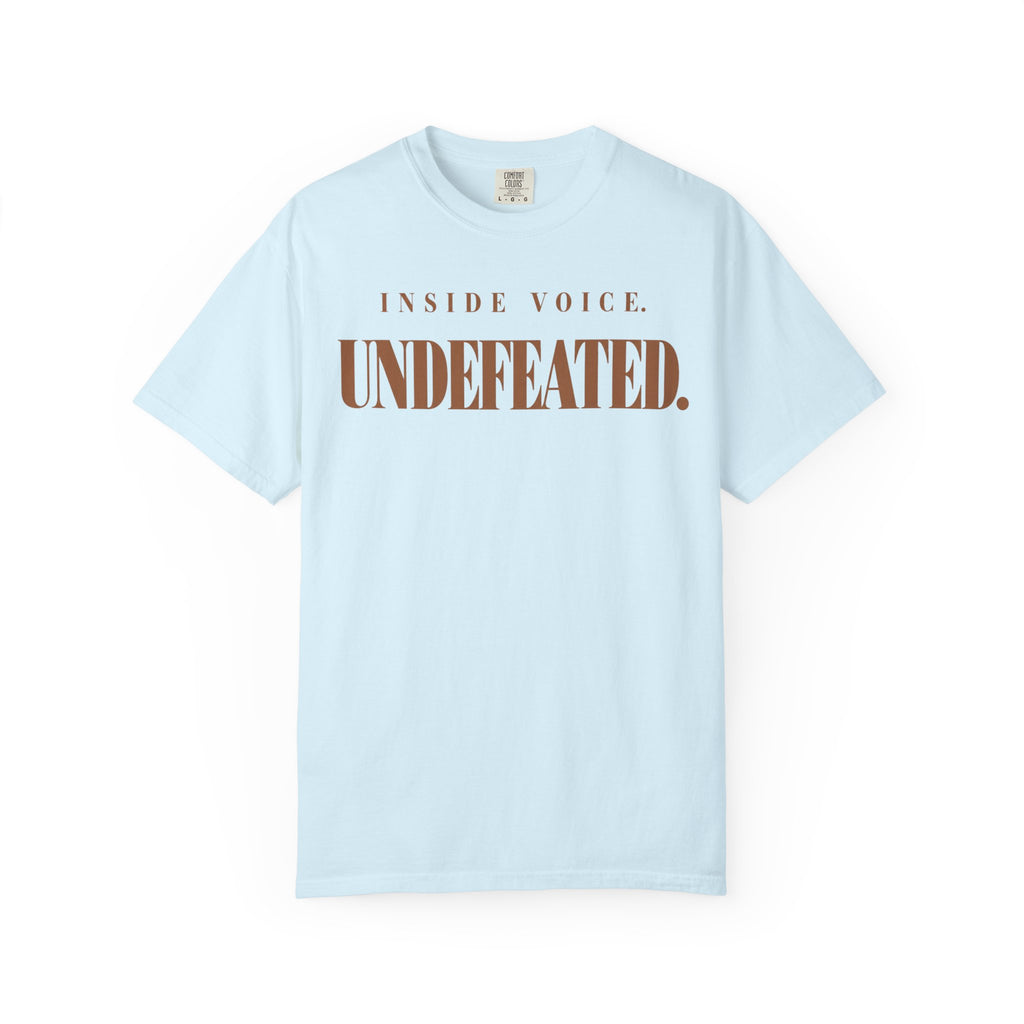 Inside voice. Undefeated T-shirt
