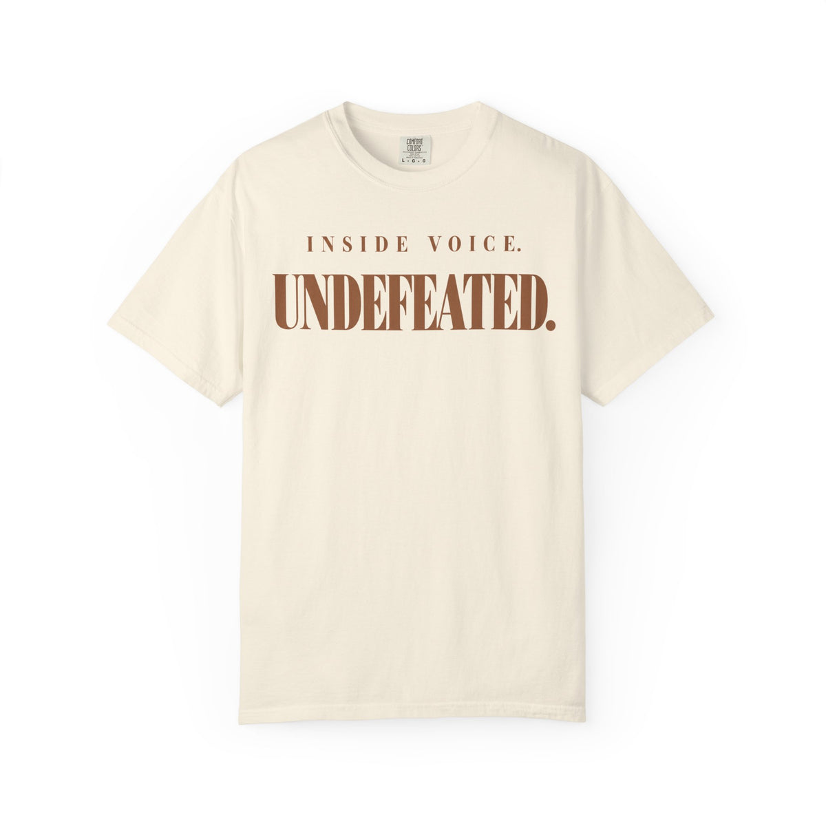 Inside voice. Undefeated T-shirt