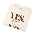 Yes I care.  No I don't want to go. T-shirt