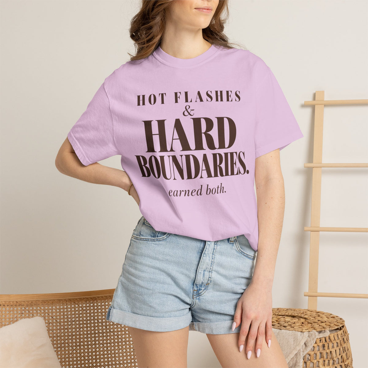 Hot flashes & Hard Boundaries T-shirt