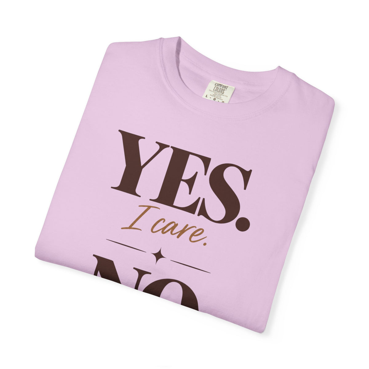 Yes I care.  No I don't want to go. T-shirt