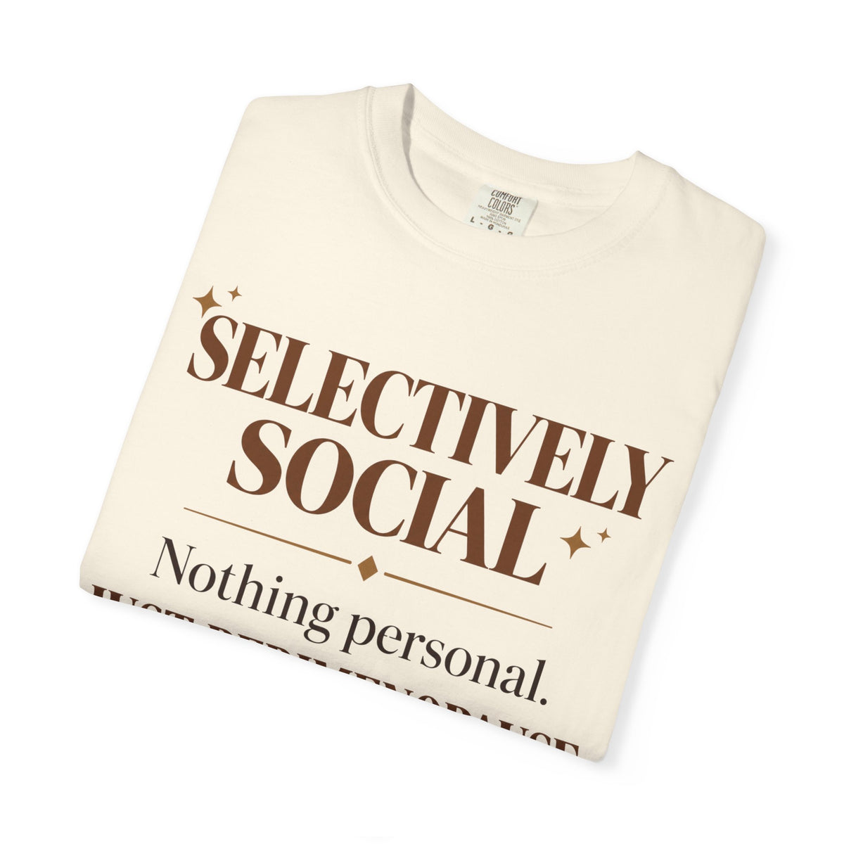 Selectively social T-shirt