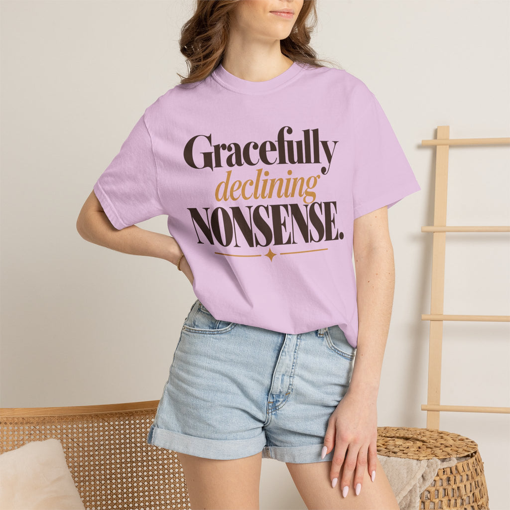 Gracefully declining nonsense T-shirt